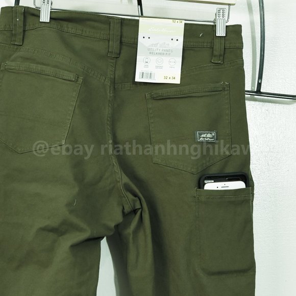 Eddie Bauer Men’s Utility‎ Pants green - Picture 4 of 4